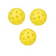 3 x Orange 40-Hole Pickleballs
